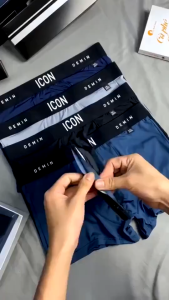Combo 3-4-5 Quần Sip Đùi Icon Boxer nam thun lạnh  Quần lót nam co giãn kháng khuẩn