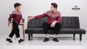 Kemeja Batik Pria Lengan Panjang Premium Katun Halus Couple Ayah dan Anak Laki Laki Adikara Series Fadsan