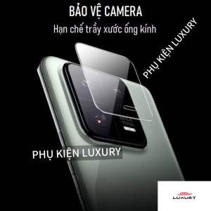 Miếng Dán Bảo Vệ Camera Xiaomi 14/ Xiaomi 14 Pro/ Xiaomi 13/ Xiaomi 13 PRO/ Trong Suốt Film Camera Chống Trầy Xước Bám Dính Tốt.