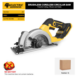 Electric Goddess 5 Inch Brushless Electric Circular Saw Cordless Handheld Miter Saw Power Tools For Dewalt 20V Battery Pin