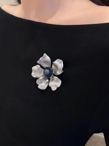 Elfindo-246 Bros Wanita Motif Bunga Mutiara Anti Karat Aksesoris Fashion Trendy