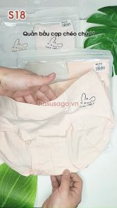 [Mã S18] Set 2 Quần Lót Bầu Cạp Chéo Chữ V Chất Cotton Mềm Mại Không Gây Nóng Bí Kháng Khuẩn (GIAO MÀU NGẪU NHIÊN)