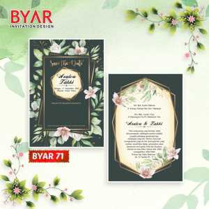 Blangko Undangan Kertas Undangan Pernikahan Byar 71 Harga Termurah Gratis File Setting