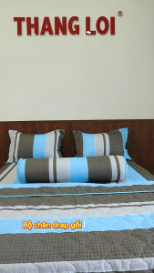 Bộ chăn drap gối cotton 160x200cm Thắng Lợi - Chính hãng