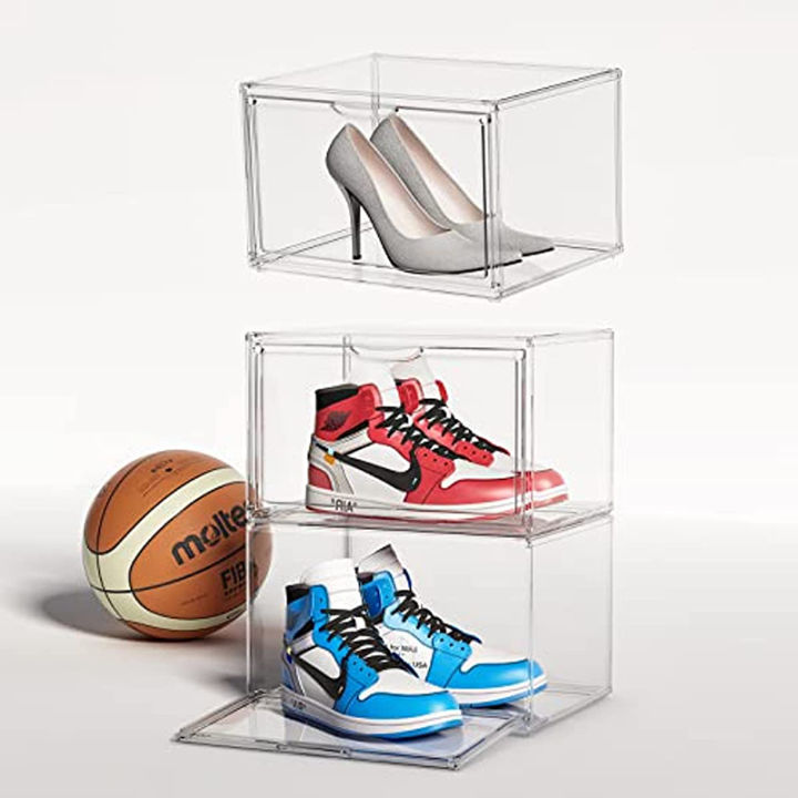 Acrylic Shoe Box Clear Case Shoe Box Plastic Storage Sneakers Stackable