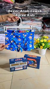 Boxer Anak Cowok Agree A 508 Bahan Katun | Celana Dalam Bokser Anak Laki-laki isi 3