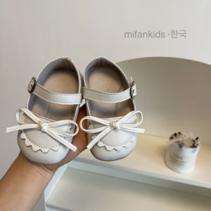 Princess Style Baby Girl Walking Shoes Soft Bottom Anti-Slip Spring Summer Infant Step Shoes Comfortable Leather Shoes for Learning to Walk