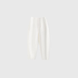 High Waist Elastic Pure Color Casual Pants Basic House Autumn Winter Loose Harlan Trousers Ladies Comfortable Soft Fabric