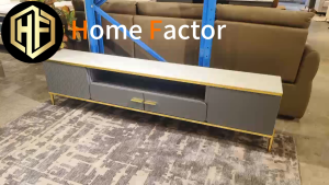 6mm Sintered Stone TV Console Pre-Order DSG3 (Free🚚🔨)  Light Luxury Modern Style Living Room TV Cabinet  Champagne TV Storage