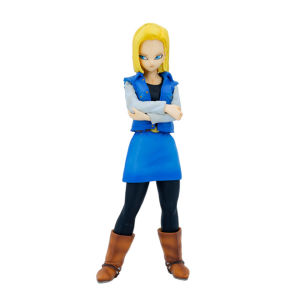 Bandai | 24CM Anime Dragon Ball Z Android 17 18 Figure Android 18 PVC Action Figures Collection Model Toys for Children Christmas Gifts