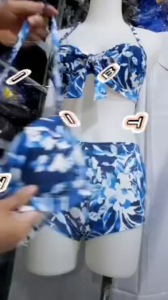 BI75 Baju bikini kawat kait belakang