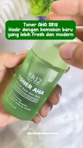 SR12 Toner AHA - Toner Eksfoliasi untuk Kulit Kering Mengangkat Sel Kulit Mati Mengecilkan Pori