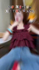 TW22568 เสื้อสายเดี่ยวระบายลายสก็อต แต่งระบายเพิ่มความน่ารัก