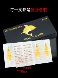 Gold Shark Integrated Tattoo Needle Head Individually Packaged 20 Pieces Embroidery Needles for Beginners Universal Tattoo Pen