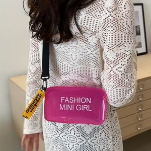 Belfoyer กระเป๋าโทรศัพท์กันน้ำพีวีซีใหม่ (Songkran) สงกรานต์พกพากระเป๋าสะพายใส กระเป๋าสะพายไหล่พิมพ์ตัวอักษรเรียบง่าย