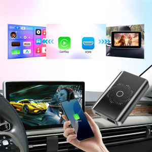 Android 14 3in1 CarPlay Ai Box Wireless CarPlay Android Auto Ai Box Quad Core with Play Store Support HDMI Output 2GB+16GB