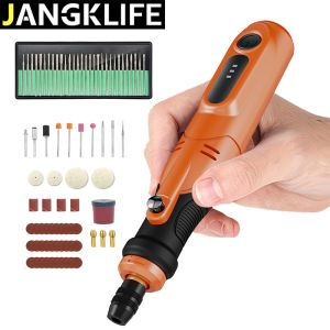JANGKLIFE USB Cordless Rotary Tool Kit Woodworking Engraving Pen DIY For Jewelry Metal Glass Mini Wireless Drill
