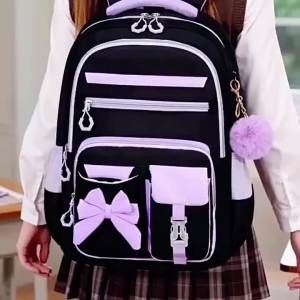 Cute Student Backpack 3pcs/set Primary Schoolbag Rabbits and Quicksand Kawaii Student Backpack Teenage Girls Handbag Rucksack