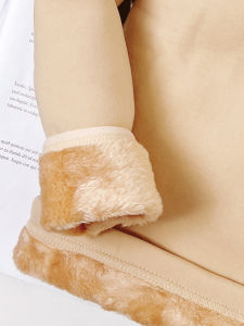 Áo Tập Khiêu Vũ Lót Lông Cừu Giữ Nhiệt Cho Trẻ Em Mùa Thu Đông Màu Da Phù Hợp Cho Cả Nam Và Nữ Trẻ Em Mặc Bên Trong