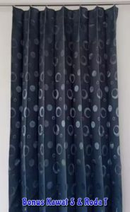 Gorden Plisket kawat s motif polkadot gorden jendela aesthetic gordeng jendela gorden pintu hordeng