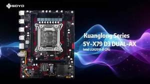SoYo | Mainboard Chơi Game X79 DUAL Hỗ Trợ CPU Intel Xeon E5 2650 V2 RAM DDR3 8G*1 Bộ Kit PC Gamer Với TPM2.0 PCIe3*16 LGA2011 Dành Cho Máy Tính Để Bàn Chơi Game Và Văn Phòng
