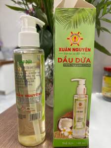 1 chai 145ml dầu dừa ép lạnh nguyên chất có vòi xịt