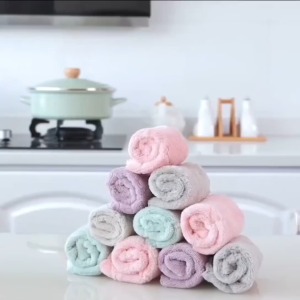 Microfiber Thickened Kitchen Cleaning Towels Home use Strong Absorbent Dishwashing Cloth Cleaning Rag