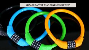 Khóa Xe Đạp Thể Thao Khóa Bánh Xe 4 Số Có Thể Thay Đổi Được Mât Khẩu An Toàn Chống Trộm Nhỏ Gọn