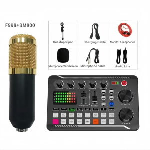 Live sound card DJ live mixer Bluetooth sound card console recording studio sound card used for live streaming singing