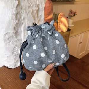 TANGKOU | Korean Dotted Crossbody Canvas Bag