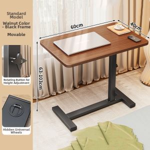 evesigar | Foldable & Mobile Bedside Table with Wheels