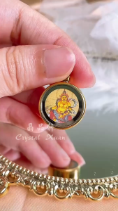 [MY🇲🇾 Ready Stock]黄财神唐卡吊坠Tibetan Yellow Jambhala Empowered Thangka Pendant｜净化磁场 ✦ 职场顺利 ✦ 招财纳福 ✦ 招引好运｜