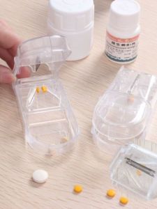 Portable Creative Medicine Cutter Tablet Splitter Pill Box Dosage Divider Medicine Storage Organizer Travel Essential Health Care