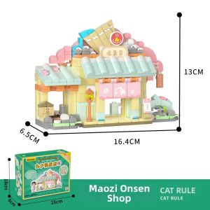 WEIJI | Chibi Maruko-chan Themed Japanese Street View Store Building Blocks Girls Gift