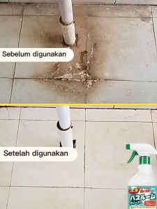 Pembersih keramik kamar mandi 500ml Pembersih kerak toilet ampuh Menghilangkan noda dan jamur membandel pada ubin lantai dan dinding toilet