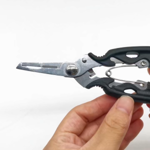 Stainless Steel Fishing Pliers Braid Cutters Split Ring Pliers Hook Remover Fishing Gear Scissor