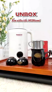 Ấm Siêu Tốc 1.7L MS Nami Masuto Chính Hãng – Đun Nhanh Tiết Kiệm Điện