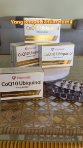 Vitamode CoQ10 Ubiquinol 100mg Antioxidant Energy Support Heart Health Coenzyme Q10 Supplement KKM Halal Malaysia 30 Softgels