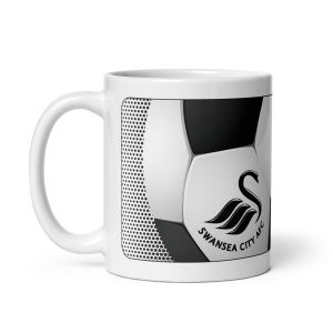 คูลเลอร์คิง Swansea City ACF V3 แก้วกาแฟ 11 หรือ 15 ออนซ์ สีขาว – เหมาะสำหรับชา กาแฟ และของขวัญ ของที่ระลึก