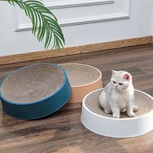 EGG 2 in 1 Cat Scratch Board Bed Catnip Detachable Bed Sharpener Corrugated Scratch Pad COD