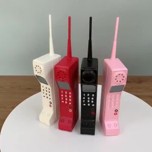Retro Brick Cell Phone Ornament90s Phone Prop Vintage Classic Brick Cell Metal Cellphone Model for Photography Scene Decoration
