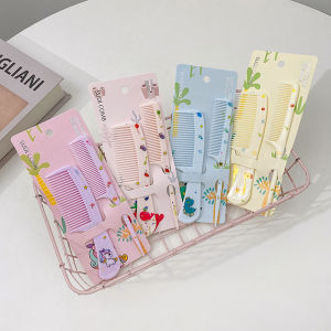 NING ZHOU | Portable Cartoon Hair Comb for Girls and Children Anti-static Fine Teeth