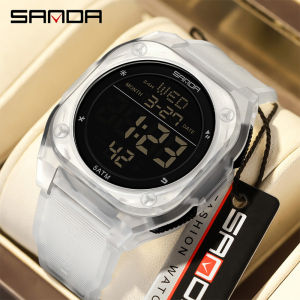 SANDA Watch For Man Original Multi-Function Dual-Display Sports Watch 8 Colors/HD Luminous/Dual Time/Snooze Alarm/Stopwatch/Calendar/5ATM Waterproof/Boyfriend Gift