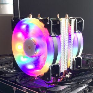 X99 RGB CPU Air-cooled Cooler 2 ท่อความร้อน PC หม้อน้ํา Ventilador สําหรับ Intel LGA 1366 1150 1151 1155 1200 1700 2011 X79 AM5 AM4