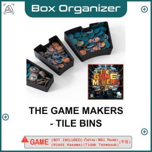 The Game Makers - Tile Bins Board Game Box Organizer Insert