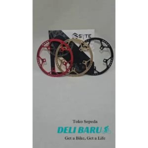 SYTE Chainring 53T Bahan Alloy Cover Polos BCD 130mm Type ST M-874 Sepeda Lipat