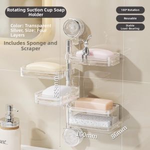 BAOJIAWANG | Rotating Wall-Mounted Draining Soap Dish