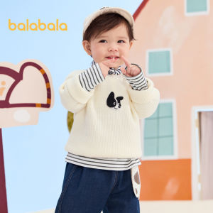 balabala Infant Knitclothes Thin Sweaters For Girls Pullover For Boys Spring Outfits New For 2024 Cute And Trendy