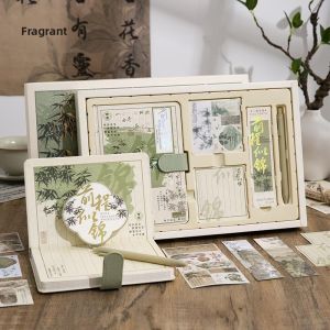 MONLEYTA | Chinese Style Graduation Gift Box Set High Aesthetic Value Handmade Notebook Journal Creative Cultural Tourism Notebook
