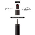 David Loman Sợi Carbon Đen Tech Bể Cue Dành Cho Bàn Đánh Mỹ 1/2 Chia Cấu Trúc Câu Lạc Bộ Đỉnh Thời Kick-off. 